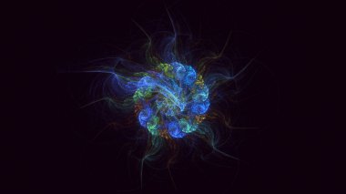 Soyut çember ışık arkaplanı oluşturuluyor