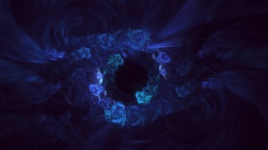 3B soyut renkli fraktal ışık arkaplanı oluşturma