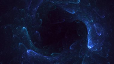 3B soyut renkli fraktal ışık arkaplanı oluşturma