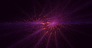 3B soyut renkli fraktal ışık arkaplanı oluşturma