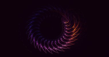 Soyut çember ışık arkaplanı oluşturuluyor