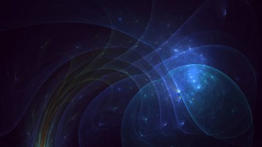 3B soyut renkli fraktal ışık arkaplanı oluşturma