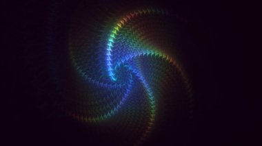 3B soyut renkli fraktal ışık arkaplanı oluşturma