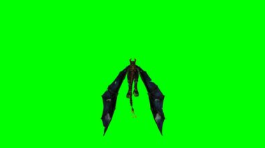 Ejderha uçuyor - yeşil ekran
