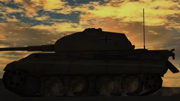 Char militaire conduit passé 