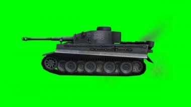 yeşil ekran binmek askeri zırhlı savaş aracı