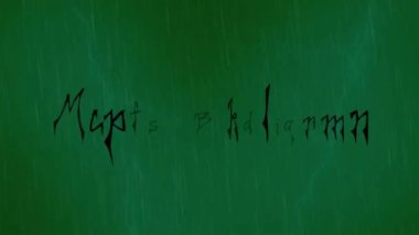 Mutlu Cadılar Bayramı animasyon - yeşil ekran