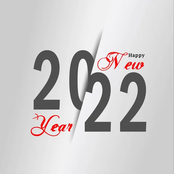Cambio Año 2022 Con Letras Feliz Año Nuevo Ilustración — Foto de Stock