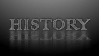 Yapılandırılmış yüzey üzerindeki yansıma efektleri - arka planda belirginleştirilmiş harfler - 3D İllüstrasyon