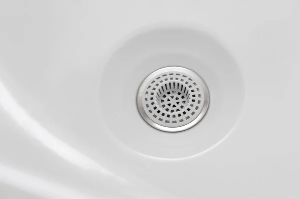 Clean Bathtub drain — Stock Photo, Image