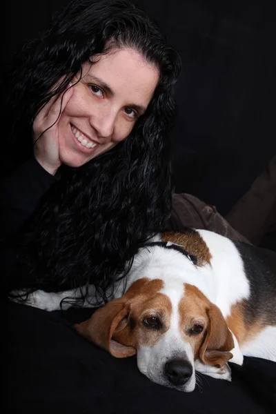 Amo o meu cachorro (beagle) Fotografia De Stock
