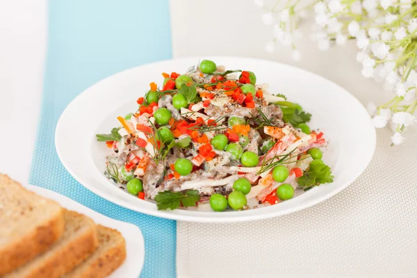 Salada de carne — Fotografia de Stock