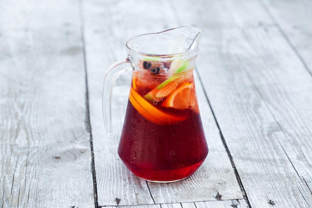 Sangria with red wine