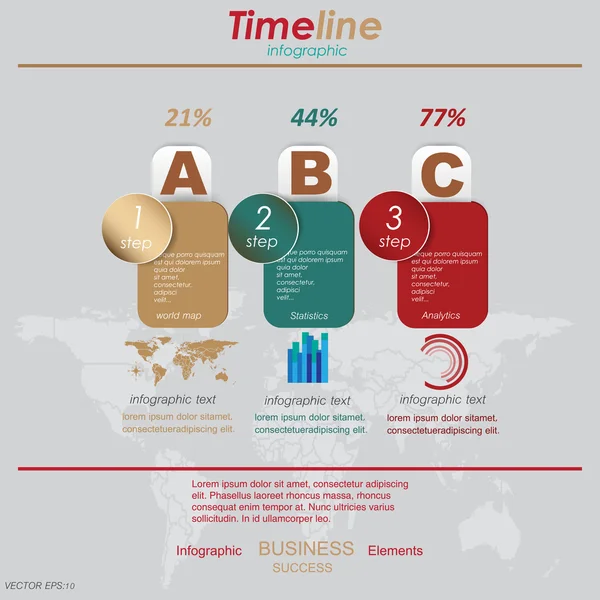 ABC INFOGRÁFICO —  Vetores de Stock