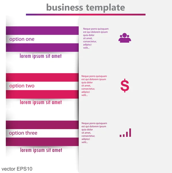 Business template — Stock Vector