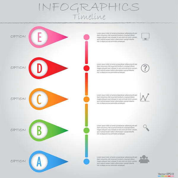 New info template — Stock Vector