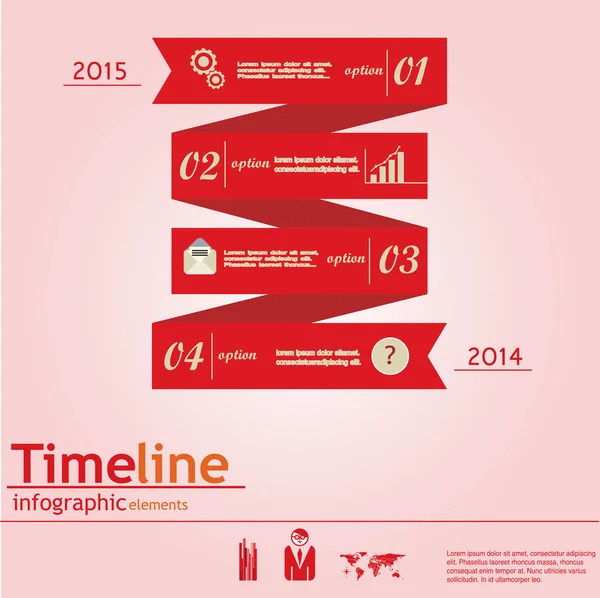 INFOGRAPHIC ELEMENTS FLAT - Stok Vektor