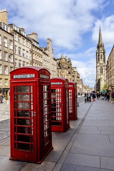 Fragmento del casco antiguo de Edimburgo, capital de Escocia . — Foto de Stock