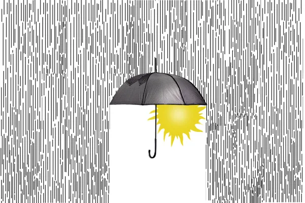 zon en paraplu