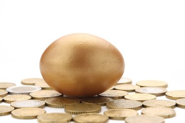 sikke üzerinde altın bir yumurta