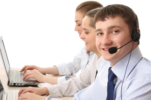 Customer service consultants working — Stock Photo, Image