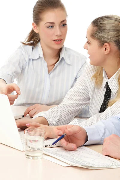 At the meeting — Stock Photo, Image