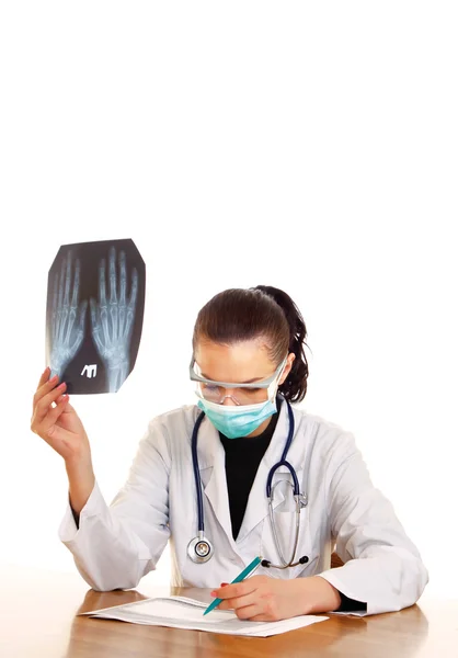 Doctor woman with x-ray picture — Stock Photo, Image
