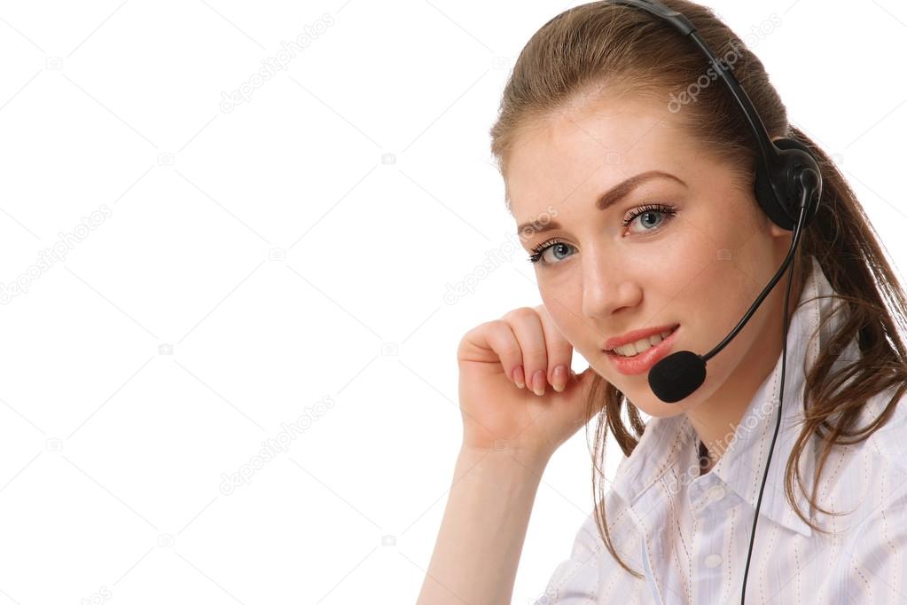 Female customer service consultant