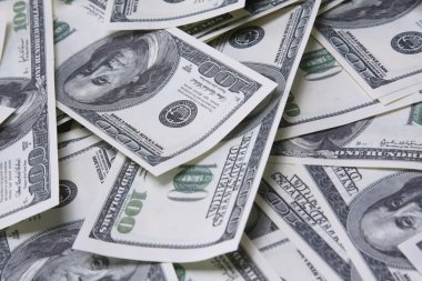 Amerikan yüz dolar ile arka plan