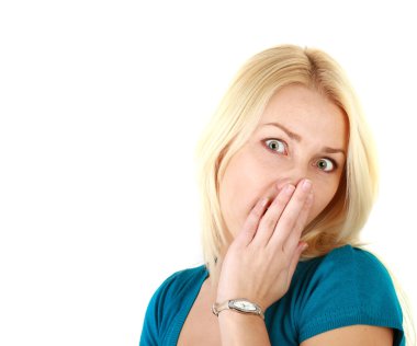 kadın kapsayan yüz eller