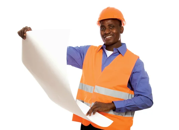 African American with draft — Stock Photo, Image