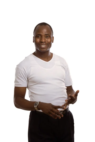 African american counting — Stock Photo, Image