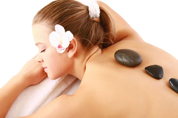 Woman getting spa treatment — Stock Photo, Image