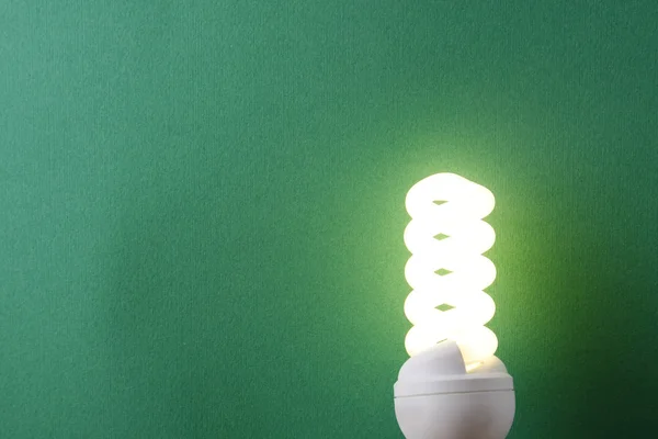 Glowing spiral bulb — Stock Photo, Image