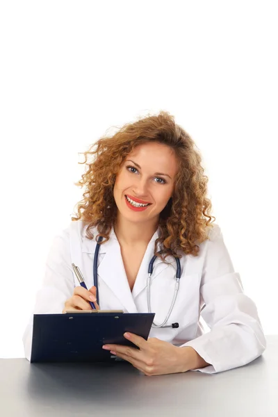 Woman in a uniform of the doctor — Stock Photo, Image