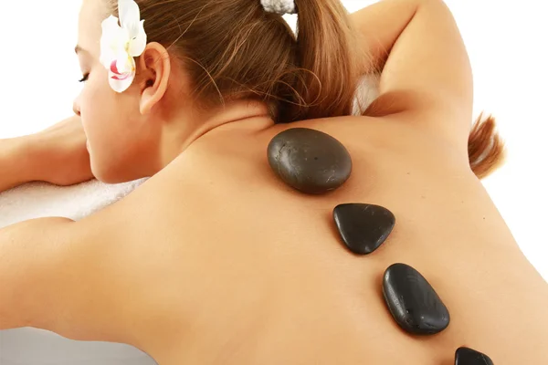 Woman getting spa treatment Stock Image