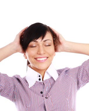 gülümsemek güzel kızla