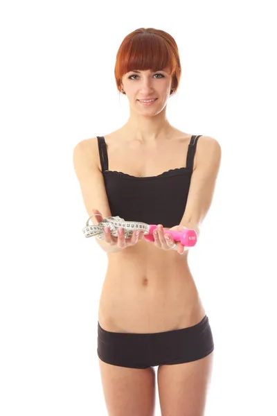 Young woman training — Stock Photo, Image