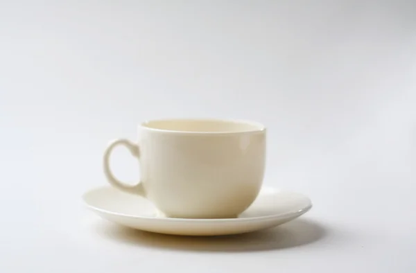 Weiße Kaffeetasse — Stockfoto