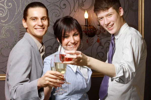 Businesspeople celebrating victory — Stock Photo, Image