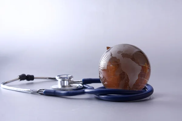 Uno stetoscopio con globo — Foto Stock