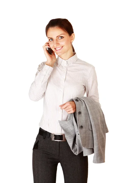 Businesswoman talking on the phone — Stock Photo, Image