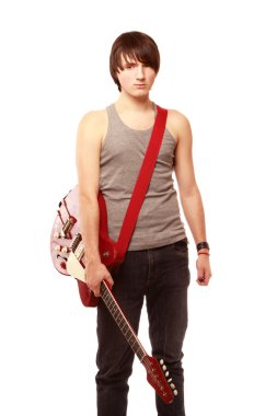 elektro gitar ile Rocker