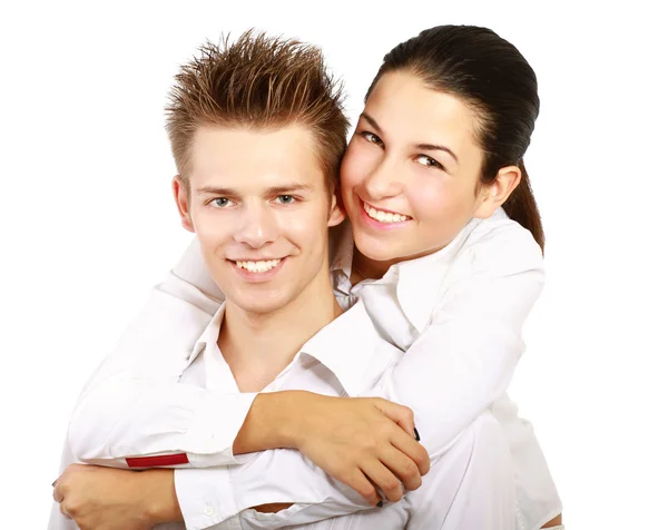 Feliz pareja joven — Foto de Stock