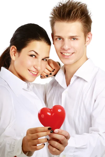 Couple Sexy and red heart — Stock Photo, Image