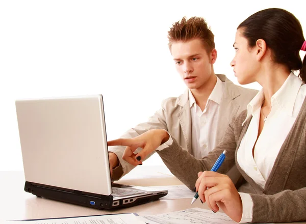 Businessgroup working at the table — Stock Photo, Image