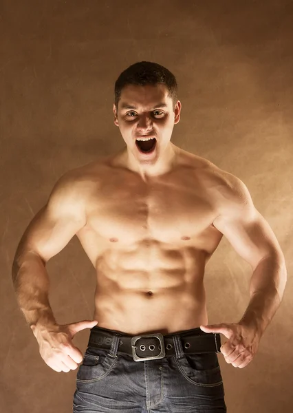 Sexy muscular man — Stock Photo, Image