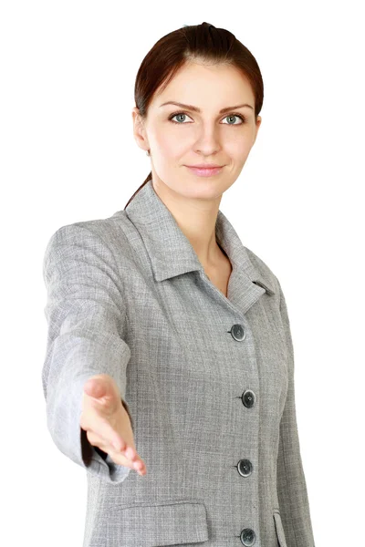 Businesswoman offering a handshake — Stock Photo, Image