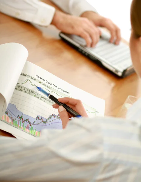 Colleagues working together in office — Stock Photo, Image