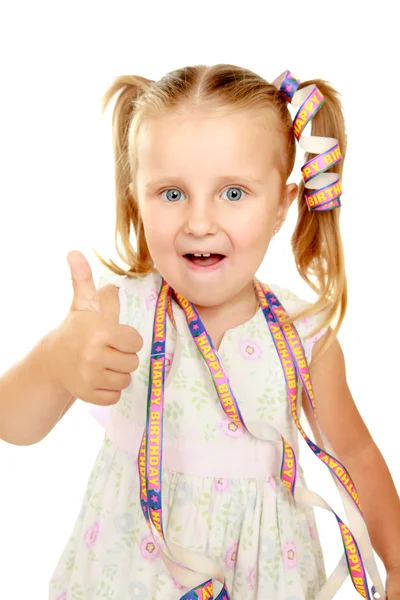 Pequena menina feliz — Fotografia de Stock